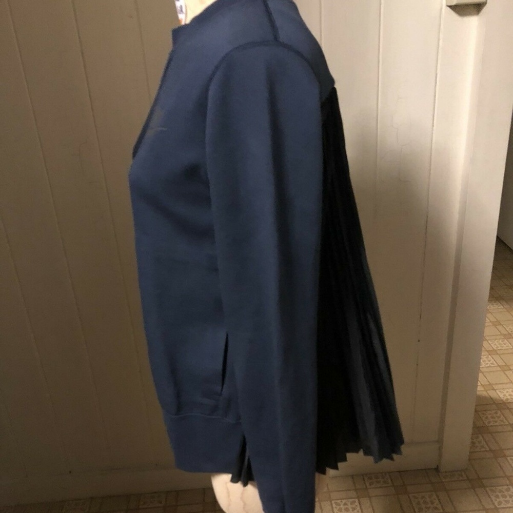 SOLD NIKE x SACAI sz XXS Sweatshirt NAVY Blue - Picture 2 of 8